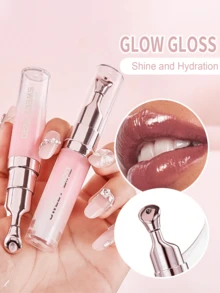 Brightening Lip Serum, Ultra-Hydrating & Moisturizing, Formula With Vitamins And Polypepttide, Lip Essence With Metal Tube, Sheer-Tinted & Nourishing Shine, Soothing Lip Care - Nhiều màu - Xem 1