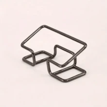 1pc Premium Metal Business Card Holder, Desktop Display Stand, Phone Holder, Office Desk Accessory, Minimalist Design, Transparent, Suitable For Office And Home Organization, Business Card Holder, Cute Metal Card Storage Box, Unisex Office Desk Accessory - Multicolor - View 12