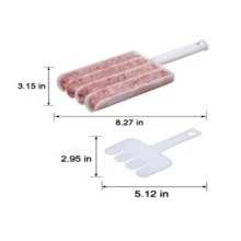 1 khuôn làm thịt viên hình tứ giác, 3 khuôn làm thịt viên hình cầu, khuôn làm thịt viên dùng một lần, thìa làm thịt viên đa năng chống dính kèm thìa cắt, dụng cụ nhà bếp để làm thịt viên, cơm viên, cá viên, kem viên, hạt dưa. - Nhiều màu - Xem 10