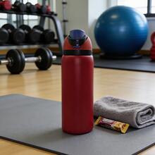 O-Walaa BlackCherryWaterBottle32oz, 945ML, With Straw, Heat Preservation Time More Than 24 Hours, Cold And Hot Water Can Be Insulated, Can Make Coffee, Frozen Drinks, Exquisite Workmanship, Suitable For Camping, Work, Indoor And Outdoor Use. - Gỗ đỏ - Xem 6