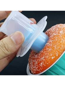 1/2 piezas Sacador de cupcakes, Herramienta de decoración de repostería Perforador de agujeros para pasteles y panes de plástico - Rojo violeta - Ver 15