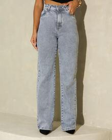 Wide Leg Jeans With Elastane - 灰色 - 查看 3