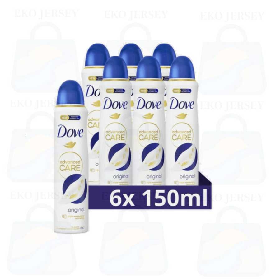 Dove Advanced Antiperspirant Deodorant Spray Original 150 Ml/5.07 Oz Pack Of 6 - 多樣化香型 - 查看 1