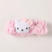 SANRIO 1/可爱Hello Kitty Kuromi肉桂卷蝴蝶结小动物洗脸发箍，卡通3D发箍，适合洗脸、沐浴、SPA，ins风美颜发箍，适合浴室、化妆、情人节、婚礼、生日礼物、母亲节、旅行配件 - 卡通 - 查看 10
