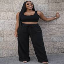 Women Two-Piece Outfits - màu đen - Xem 1