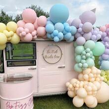 10pcs 18-Inch Thick Round Latex Balloons, Mixed Colors, Suitable For Birthday Party, Baby Shower, Wedding, Graduation And Blue Theme Decoration, Random Colors - View 4