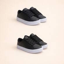 COMBO 2 Boys' Durable Sneakers | Lightweight And Soft, Made For Your Son, Sizes 25 To 36 | TAKE ADVANTAGE NOW! - 黑色 + 黑色 - 查看 10