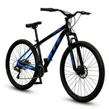 GTI Roma 29-Inch Wheel Bicycle, 21 Speeds, Aluminum Frame, Disc Brakes, Grip Shift, Internal MTB Design. - Azul - Ver 2
