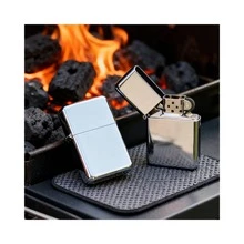 Rechargeable Pocket Gasoline Lighter, Compact And Portable Luxury Classic Model - Silver - View 7