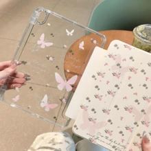 Suitable For Huawei MatePad SE 11-Inch Tablet Protective Case, MatePad 11.5-Inch Tablet Protective Case, Magnetic Tri-Fold Tablet Protective Shell, Smart Sleep/Wake, High-Transparent Acrylic Back Cover With Pen Slot, Suitable For Redmi Pad 2 11-Inch Tablet - Clear - View 2