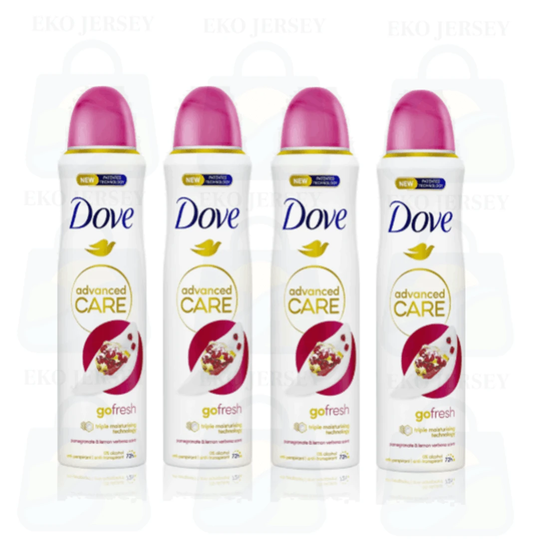 Dove Advanced Care Go Fresh Pomegranate & Lemon Verbena Deodorant Spray 150ml Pack Of 4 - nhiều mùi hương - Xem 1