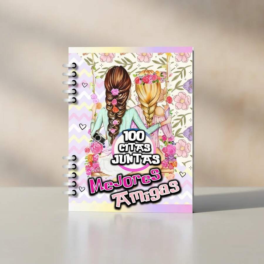 Cuaderno 100 Citas Mejores Amigas / Libro Amigas / Agenda / Regalo - Unitalla - Ver 1