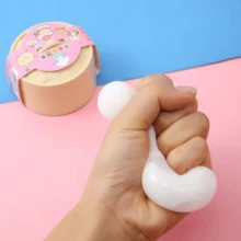 1 Set de juguete de sonido y rebote lento que simula la presión de la cocción al vapor de bollos de char siu y xiao long bao, juguete mágico de alivio de presión de bollo grande, juguete de silicona que simula el sonido de la vaporera, juguete de decoración que simula los dim sum al vapor, empanadillas y comida - Multicolor - Ver 3