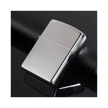 Rechargeable Pocket Gasoline Lighter, Compact And Portable Luxury Classic Model - Silver - View 1
