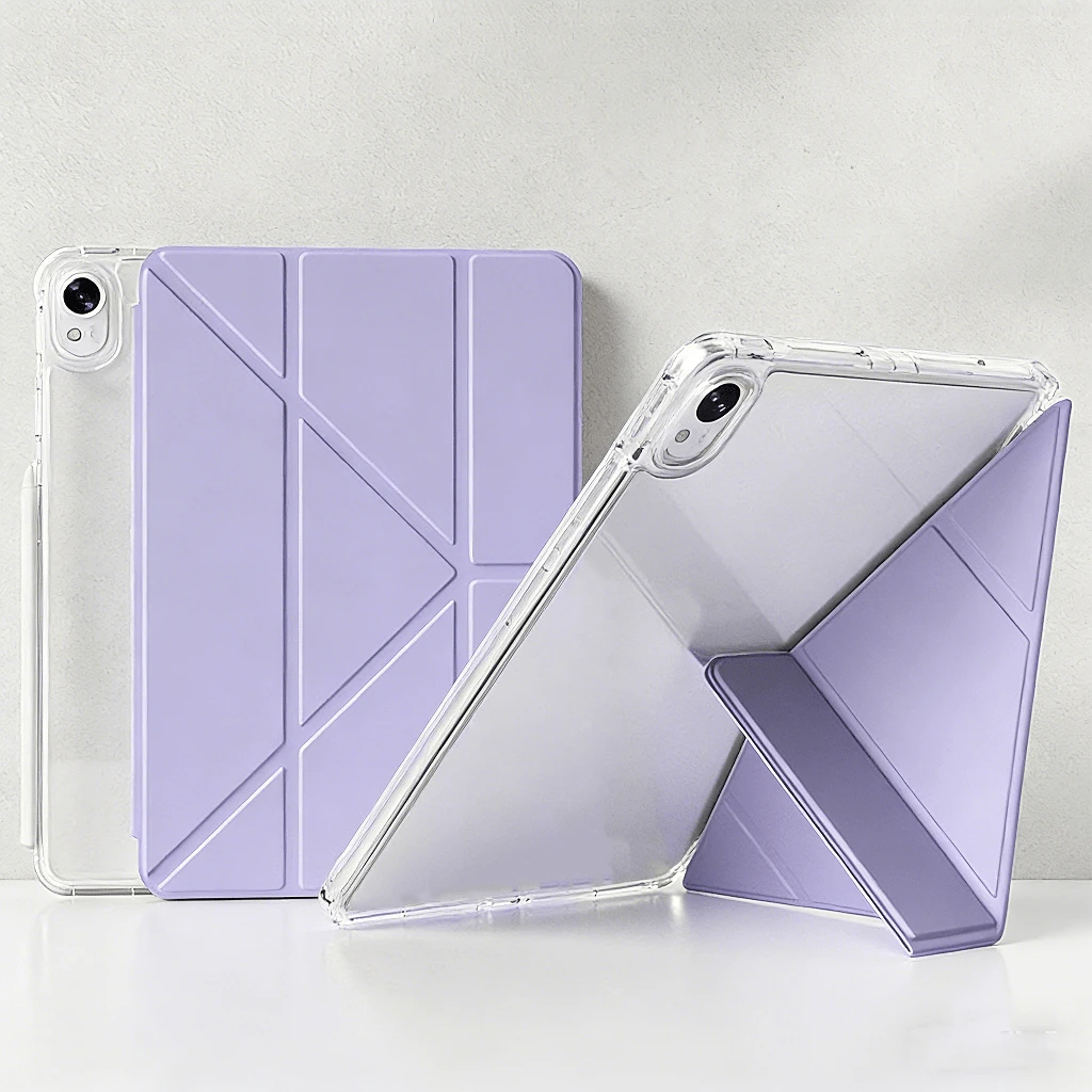 适用于 Redmi Pad 2 11 英寸/Pad SE 11 英寸平板电脑的保护套，磁吸式闭合，带笔槽，高透明亚克力背板，可 DIY 定制，智能休眠/唤醒，Y 型折叠多角度平板电脑保护壳，兼容华为 MatePad 11.5S（2026 年款）、MatePad 11.5（2025 年款），适用于 iPad 第 11 代平板电脑的保护套，A16 保护套，兼容 iPad 第 9 代 10.2 英寸、Pro 11 英寸、Air 11 英寸（M4 芯片，2026 年款），第 10 代平板电脑保护套