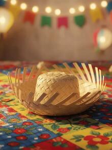 Mini Straw Hats (20, 40, 60 Units) - June Festival, Saint John's Day, Frayed Little Hat, Mischievous Little Hat, Decoration, Countryside Festival, Party Favor - 40 件裝 - 查看 6