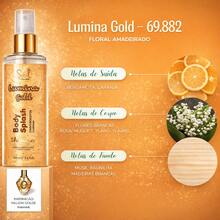 Kit Perfume Body Splash + Hidratante Feminino Lumina  200ml - Brilho Corpo (soul cosmeticos) - KIT HIDRATANTE VANILLA + BODY SPLASH GOLD - Visão 3