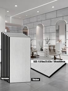 Brodark 6片60x30厘米3D复古浮雕木纹墙贴，高清哑光木纹墙贴，防水防潮材质，易于清洁，可移除重复使用，适用于厨房、浴室、公寓、出租房、咖啡厅装饰，DIY安装，提升空间格调 - 6PCS - 查看 6