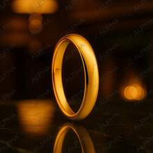 Women Single Ring - 金子 - 查看 4