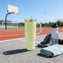 1 pièce Gourde de sport extra grande capacité de 1200 ml, en plastique, légère et portable, avec une poignée confortable, également adaptée pour une utilisation comme porte-gobelet de voiture, idéale pour se réhydrater après l'exercice. - Multicolore - Voir 1