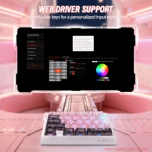 ATTACK SHARK A.JAZZ AK029 PRO 有线 29 键单手 RGB 游戏键盘，配备粉色透明键帽/卡通键帽，拥有 8000Hz 响应速度、RT 磁力机械轴（0.01mm 可调触发距离）、热插拔设计、铝合金底板以及专为游戏玩家设计的网页版驱动程序。 - 查看 6
