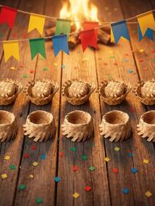 Mini Straw Hats (20, 40, 60 Units) - June Festival, Saint John's Day, Frayed Little Hat, Mischievous Little Hat, Decoration, Countryside Festival, Party Favor - 40 件裝 - 查看 4