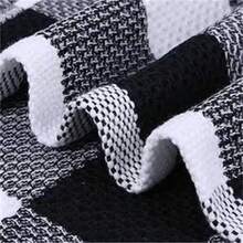 6pcs Black & White Plaid Cleaning Cloths, Waffle Texture Absorbent Cleaning Towels With Hanging Rope, Suitable For Espresso Machine Steam Wand And Essential Coffee Bar Supplies - 34*34cm - View 4
