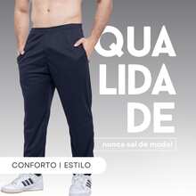 Kit Of 2 Men's Slim Fit Dry Fit Sports Pants For Gym And Workout - Black - View 2