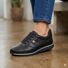 Modare Women's Ultra Comfort Casual Orthopedic Sneakers, Comfortable, Soft, Easy To Put On, Original - Svart - Visa 3