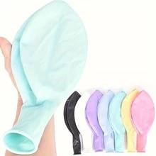 10pcs 18-Inch Thick Round Latex Balloons, Mixed Colors, Suitable For Birthday Party, Baby Shower, Wedding, Graduation And Blue Theme Decoration, Random Colors - View 2