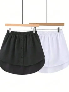 1-Pack Elastic Waist Extender Skirt Waist Accessories Women's Shirt Extender Adjustable Layered Fake Hem Skirt Extender - Multicolor - View 7