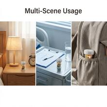 1pc Rhinestone Embellished Cylindrical Pill/Jewelry/Coin/Earplug Storage Container - Multicolor - View 6