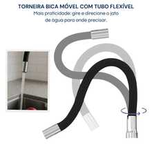 2163 C80 Torneira Parede Tubo Gourmet Preto p/ Filtro 1/4" ou Máquina 3/4" - Tamanho Único - Visão 4