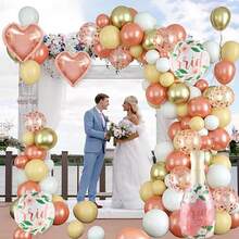 5pcs Bride Balloon Set, 38-Inch Champagne Bottle Foil Balloons, Suitable For Bachelorette Party Decor And Bridal Shower Celebration - View 4
