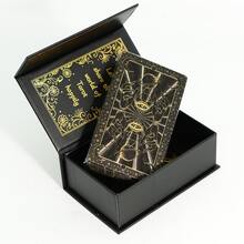 1 bộ bài Tarot mạ vàng, thiết kế mặt trời đen trắng, hướng dẫn bằng tiếng Anh, bộ bài Tarot PVC chống thấm nước, bài tiên tri, trò chơi trên bàn tiệc, bài bói toán, quà tặng sưu tầm - Nhiều màu - Xem 8