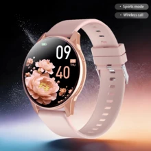 时尚女款智能手表，支持无线通话、信息提醒、遥控拍照、音乐控制、多种运动模式、卡路里追踪、USB充电，多功能男士手表 - 彩色 - 查看 14