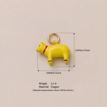 Mặt dây chuyền hình động vật tráng men độc đáo, chất liệu đồng 14k, với các họa tiết như cá nhỏ, ngựa, ếch, chim, chó, hươu, v.v. Chống thấm nước và chống phai màu, phù hợp cho nữ giới hoặc các cặp đôi, độc đáo và cao cấp, phụ kiện mặt dây chuyền vòng tay, mặt dây chuyền trang sức, phụ kiện mặt dây chuyền vòng cổ, thiết kế trang sức mùa hè, phụ kiện mặt dây chuyền dây chuyền điện thoại di động, phụ kiện mặt dây chuyền móc khóa. - Nhiều màu - Xem 17