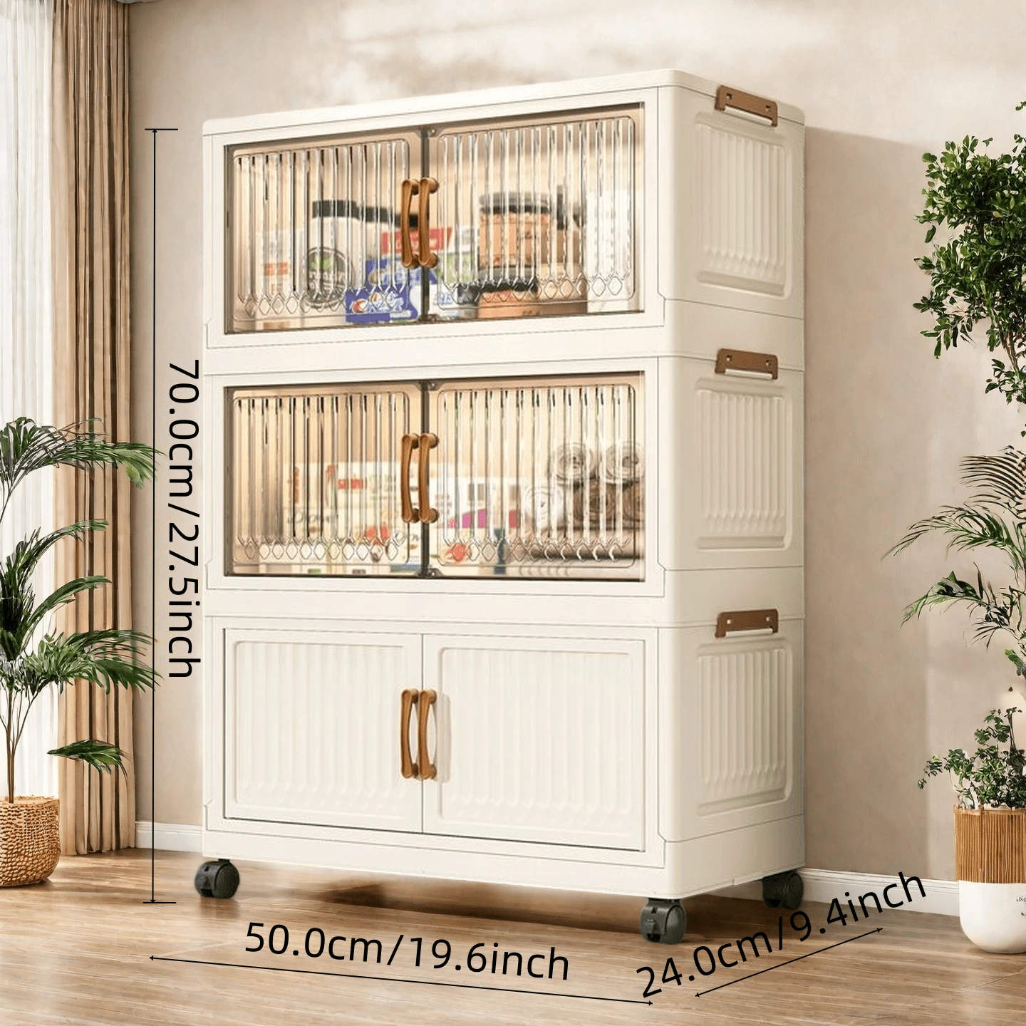 5-Tier / 3-Tier Home Living Storage Organizing Clothing Cabinet Storage Boxes - Xem 1