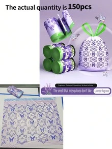 30/60/120pcs Kitchen Trash Bags, Suitable For Office, Living Room, Kitchen And Bathroom Garbage Cans - Thick, Flexible, Odorless And Versatile: These Flat-Top Trash Bags Are Suitable For Indoor Kitchen, Living Room, Bedroom, Bathroom, Dining Room And Office, As Well As Cars And Outdoor Areas. - Purple - View 13