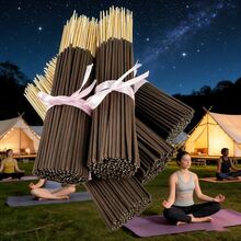 8.66-Inch Handmade White Musk Incense Sticks, Suitable For Yoga, Meditation, Odor Removal, And Creating Long-Lasting Fragrance. Relaxing, Healing, Solitude, Office Breaks, Commuting, And Home Relaxation. Subtle, Long-Lasting Fragrance, Portable Incense Sticks + Home/Car Use + Long-Lasting Scent - White Musk Scented Stick - View 5