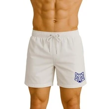 KIT 3 T-Shirts + 2 Shorts Tactel Elastane Men's Dry Fit Bermuda Shorts Alpha Co Lobo Wolf Geometrico Academia Original - Đen, xanh dương và trắng - Xem 10