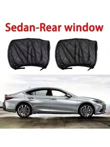 Easypie Selection 2 Or 4PCS Car Window Nets, Universal Mosquito Screens For All Cars - Ventilated Sunshade, Door & Side Window Protection - A - View 15