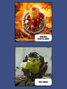 Hộp bí ẩn POP MART Avengers Infinity Series - 12 mô hình thường + 1 mô hình ẩn, kỷ niệm những khoảnh khắc sử thi của các anh hùng và những kẻ phản diện huyền thoại vượt qua các chiều không gian, thể hiện phong cách siêu anh hùng năng động, bao gồm cả những nhân vật huyền thoại được yêu thích. Mỗi mô hình đều nắm bắt được năng lượng vô tận của đa vũ trụ, khơi dậy trí tưởng tượng của bạn với những khoảnh khắc quyết định của mỗi anh hùng. - Nhiều màu - Xem 8