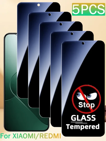 5 miếng dán bảo vệ màn hình riêng tư cho & , Kính cường lực chống vỡ kép, chống nhìn trộm, [Chống va đập - Bảo vệ riêng tư]