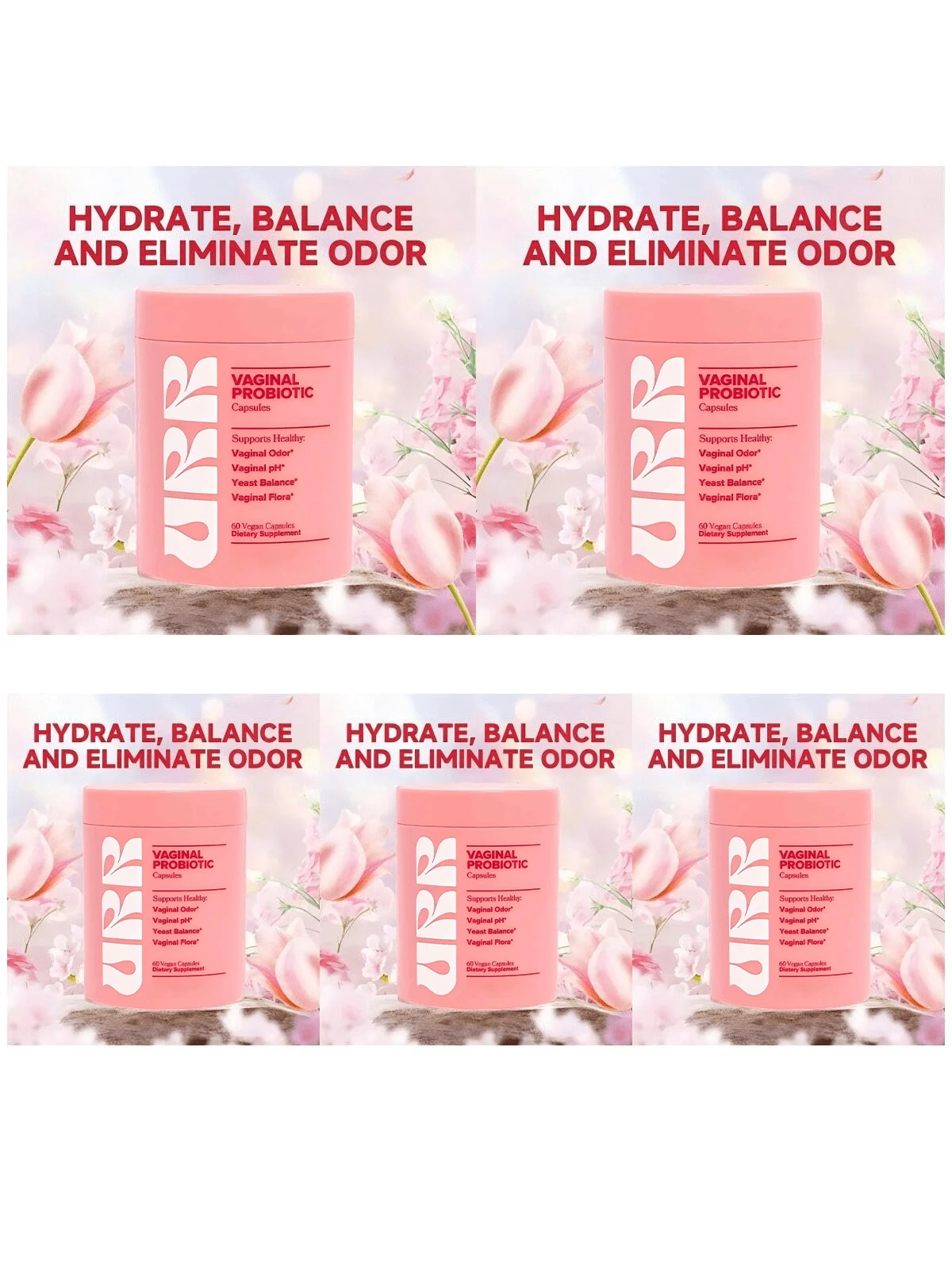 Miriyalyad Vaginal Probiotics For Women PH Balance With Prebiotics & Lactobacillus Probiotic Blend - Vaginal Health Supplement - Promote Healthy Vaginal Odor & Vaginal Flora, 60 Count - 5PCS - 查看 1