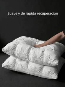 Pillow, 1 PC/ 2 PCs Reverse Traction Pillow, Fluffy And Voluminous, With Excellent Elasticity, Breathable And Soft Material For The Skin, Comfortable And Prevents Sweating, Guaranteeing Restful Sleep, Available In Various Colors To Suit Different Styles, Ideal For Sleeping At Home, Student Residences, Office Breaks, Hotel Stays, Mother's Day, Children's Day, Easter Holidays. - 粉色 - 查看 4
