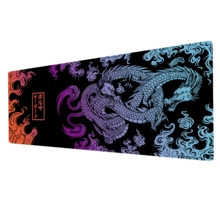 Non-Slip Gaming Mousepad, Precision And Comfort, Professional Design, 80x30cm, For PC, "Oriental Dragon" Theme - 3067 - View 3