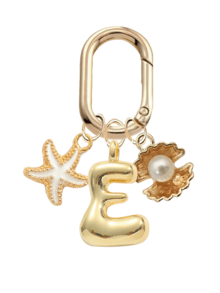 Gold Bubble Letter A-Z Keychain For Women, Cute Alphabet Initial Charm Decorated With Starfish And Seashells, Shiny Metal Letter Key Ring, Personalized Bag Charm, Handbag Backpack Purse Hanging Accessory, Car Keychain Decoration. Ideal For Daily Use, Travel, School, Shopping, Gifting,Perfect For Valentine'S Day, Birthday,Holiday Gifts For Girls, Teens, Women, Friends,Mother's Day Gift - Multicolor - View 23