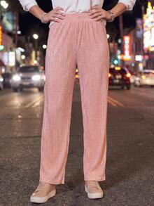 Women Pants - Coral Pink - View 6