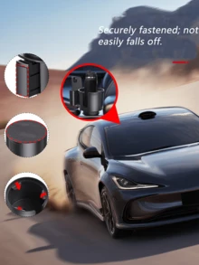 车载杯架扩展器带手机支架，二合一多功能车载杯架收纳器，适用于大号手柄马克杯和智能手机 - A - 查看 5